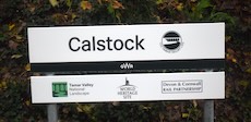Calstock station sign