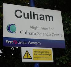 Culham station sign