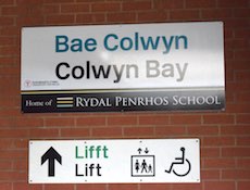 Colwyn Bay station sign