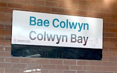 Colwyn Bay station sign