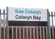 Colwyn Bay station sign