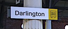 Darlington station sign