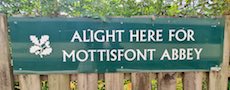 Mottisfont & Dunbridge station sign
