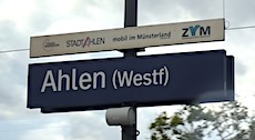 Ahlen station sign