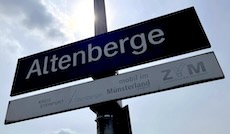 Altenberge station sign