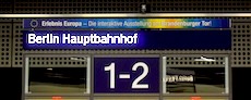 Berlin Hauptbahnhof station sign