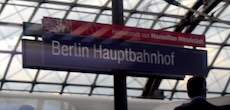 Berlin Hauptbahnhof station sign