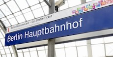 Berlin Hauptbahnhof station sign