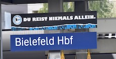 Bielefeld station sign