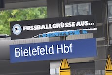 Bielefeld station sign