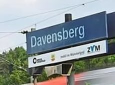 Davensberg station sign
