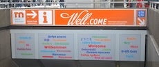 Düsseldorf Hauptbahnhof station sign