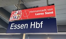 Essen Hauptbahnhof station sign