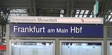 Frankfurt am Main Hbf station sign