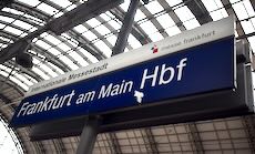 Frankfurt am Main Hauptbahnhof station sign