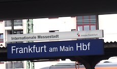 Frankfurt am Main Hauptbahnhof station sign