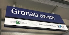 Gronau station sign