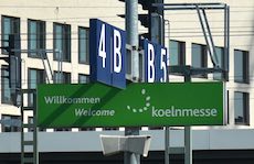 Köln Messe/Deutz station sign