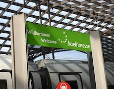 Köln Messe/Deutz station sign