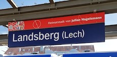 Landsberg station sign