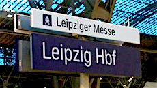 Leipzig Hauptbahnhof station sign