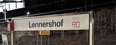 Lennershof station sign