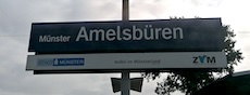 Münster Ameblsbueren station sign