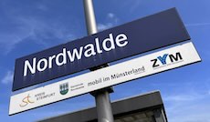 Norwalde station sign