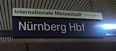 Nürnberg Hbf station sign