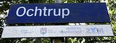 Ochtrup station sign