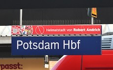 Potsdam station sign