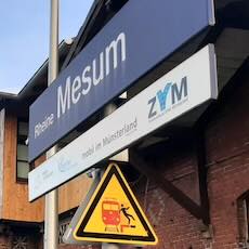 Rheine Mesum station sign