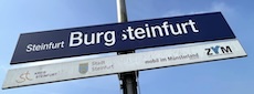 Steinfurt Burgsteinfurt station sign