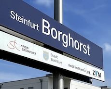 Steinfurt Borghorst station sign
