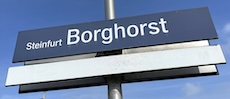 Steinfurt Borghorst station sign