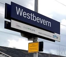 Westbevern station sign