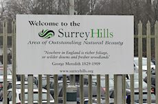 Dorking station sign