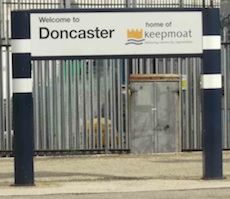 Doncaster station sign