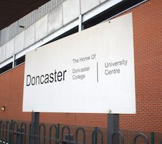 Doncaster station sign