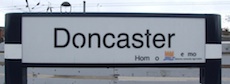 Doncaster station sign