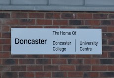 Doncaster station sign