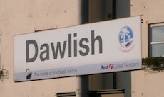 Dawlish station sign