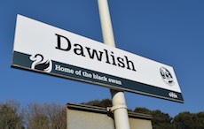 Dawlish station sign