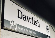 Dawlish station sign