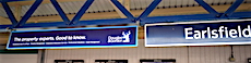 Earlsfield station sign