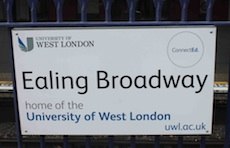 Ealing Broadway station sign