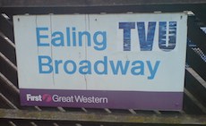 Ealing Broadway station sign