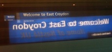 East Croydon station sign