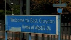 East Croydon station sign