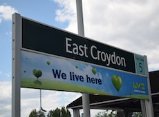 East Croydon station sign